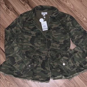 Camouflage jean jacket